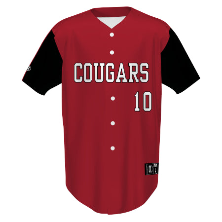 228230 - Youth Free Style Sublimated Full Button Baseball Jersey
