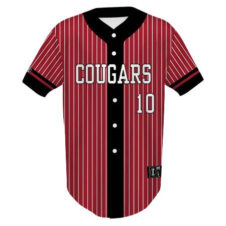228230 - Youth Free Style Sublimated Full Button Baseball Jersey