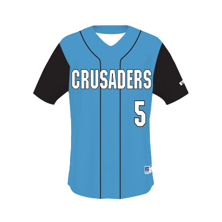 R45VTW - Youth Free Style Sublimated Full Button Baseball Jersey