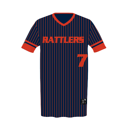 228271 - Youth Free Style Sublimated Leight Weight Reversible V Neck Baseball Jersey