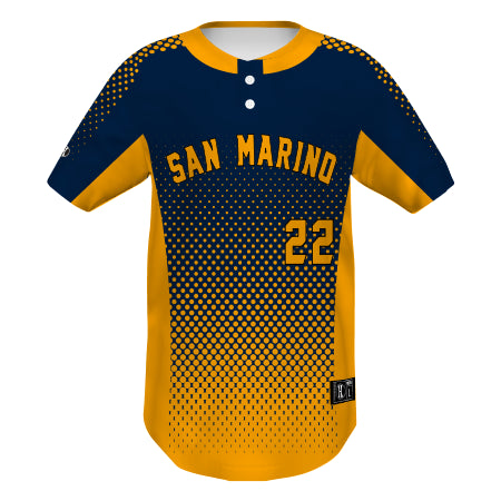 228238 - Youth Free Style Sublimated Light Weight 2 Button Baseball Jersey