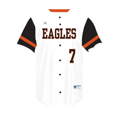 345VTB - Youth Free Style Sublimated Faux Full Button Baseball Jersey