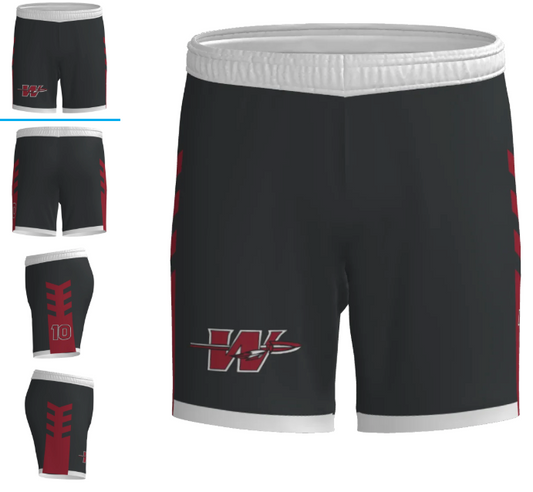 JBBS317- Hardcastle Warriors JUICE DOUBLE-PLY REVERSIBLE BASKETBALL SHORTS
