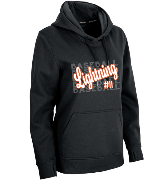 Lindsay Baseball Player Number Hoodie