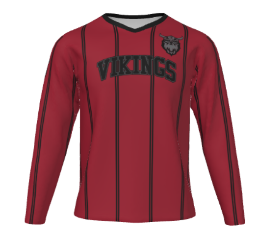 JBST16 - 2024 Vikings JUICE V-NECK LONG SLEEVE SHOOTER SHIRT