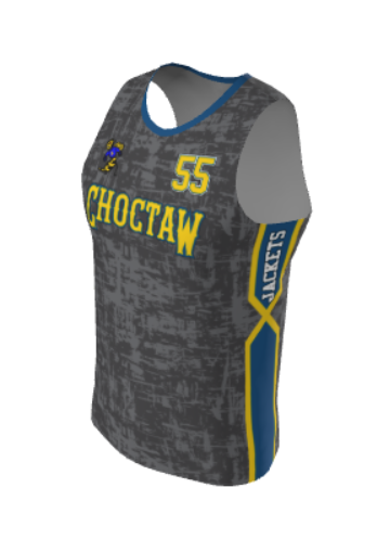 JBBJ311 - 2024 Smith Yellowjackets JUICE FITTED DOUBLE-PLY REVERSIBLE BASKETBALL JERSEY