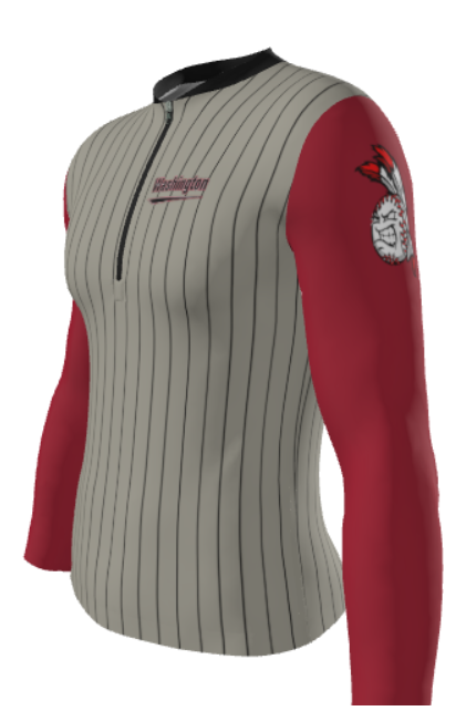 JBSJL350 - Sublimated Long Sleeve Cage Jacket (Warriors T-Ball Spring 2025)