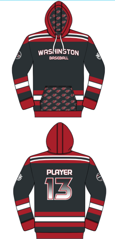 Warriors Coach Pitch Sublimated Player Hoodies