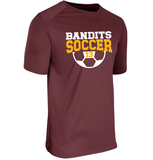 Bandits Soccer Player Number Polyester T-Shirt