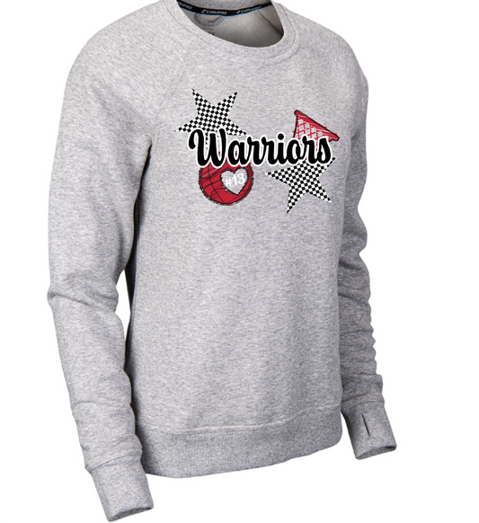 Warriors Stars Basketball Victory Fleece Crew (Adult, Women's