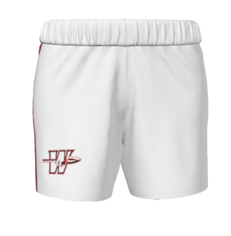 JBBS315W-Carothers Warriors JUICE DOUBLE-PLY REVERSIBLE BASKETBALL 5" SHORT