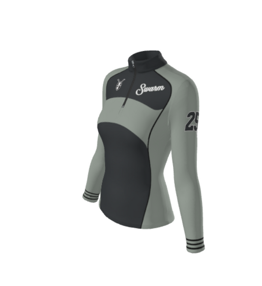 JFLQ8W- Oklahoma Swarm Basketball Juice 1/4 Zip Long Sleeve Pullover