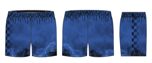 JBBS315- Newcastle Racers JUICE DOUBLE-PLY REVERSIBLE BASKETBALL 5" SHORT