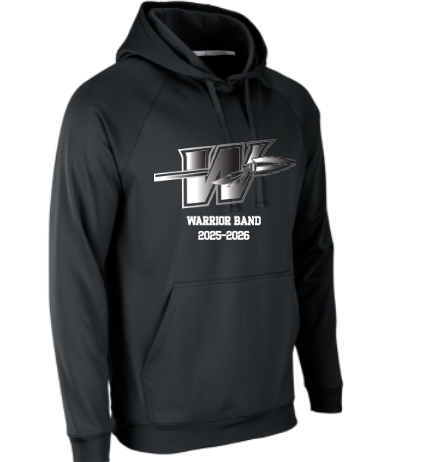 2025 Warrior Band Gameday Victory Fleece Hoodie (Youth, Adult, Women's)