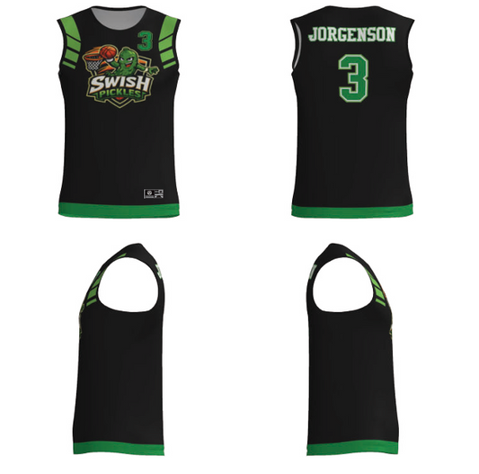 Swish Pickles JUICE SINGLE-PLY REVERSIBLE BASKETBALL JERSEY