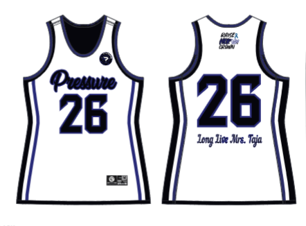 JBBJ611W - Lady Pressure JUICE FITTED SINGLE-PLY REVERSIBLE BASKETBALL JERSEY
