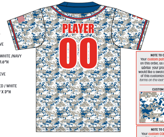 JBST8- Red Dirt Coaches Baseball Jersey