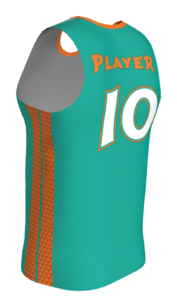 JBBJ611 - 2024 Keller Tropic Thunder JUICE FITTED SINGLE-PLY REVERSIBLE BASKETBALL JERSEY