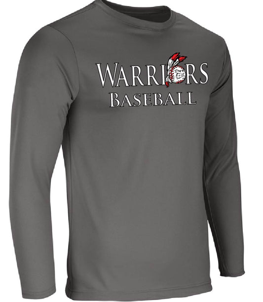 Warriors Spring 2025 T-Ball Polyester Long Sleeve Shirt (Youth, Adult)