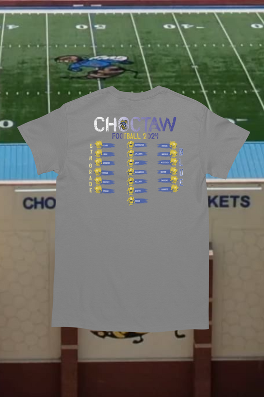 Choctaw Football 5th Grade Roster Shirt