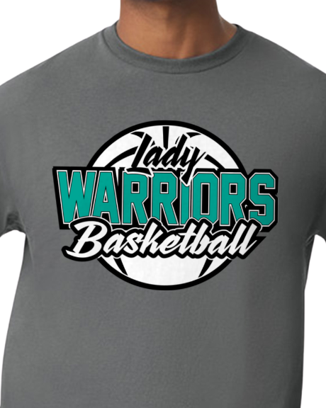 Lady Warriors Teal Basketball Tee