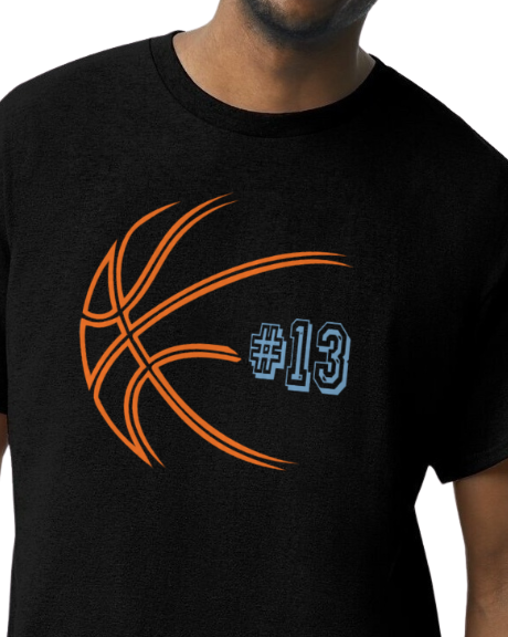 Space Jam Basketball Number Tee