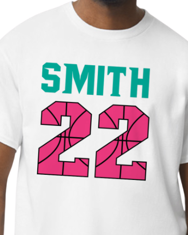 Chaos Basketball Number Fan Tee