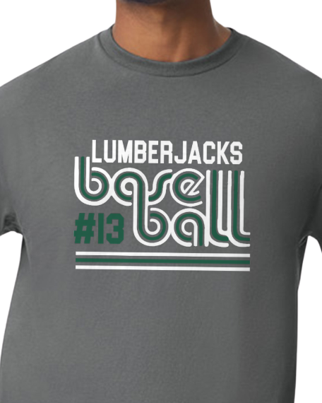 Lumberjacks Player Number Tee