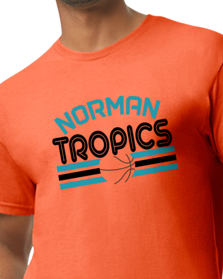 Norman Tropics Basketball Tee