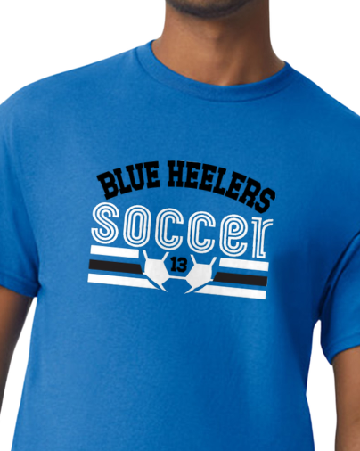 Blue Heelers Player Number Tee