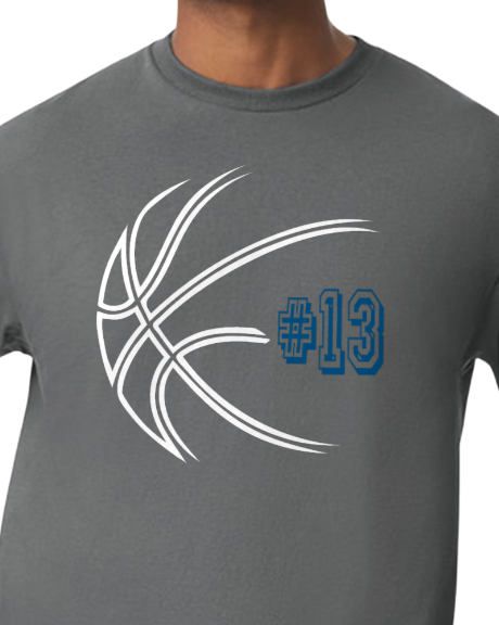 Basketball Fan Number Tee