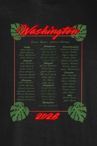 2026 WHS Band Show Shirt STUDENTS