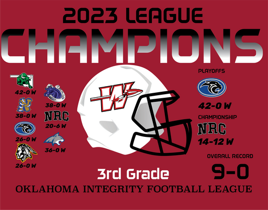 3rd Grade Washington Warrior Championship Shirts