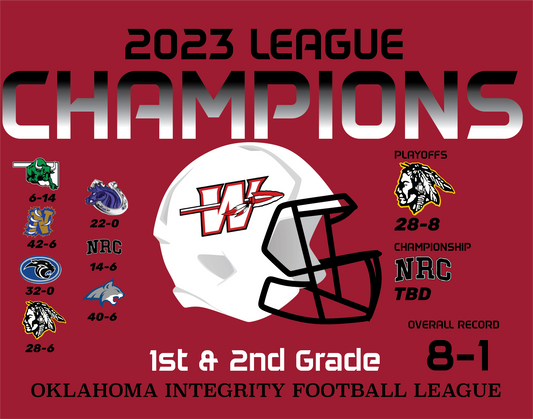 1 & 2 Grade Washington Warrior Championship Shirts